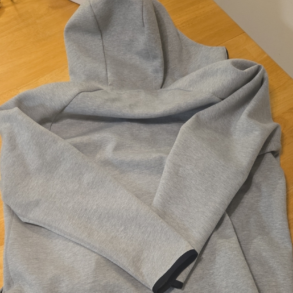 Nike Light Gray Full-Zip Hoodie - Picture 7 of 9